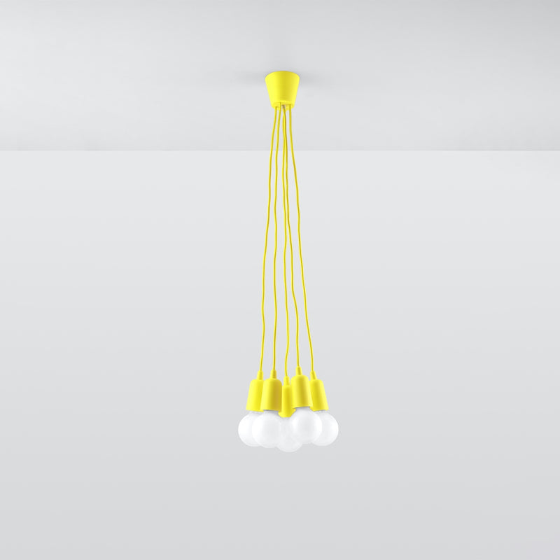 Sollux Lighting Diego 5L suspension PVC E27