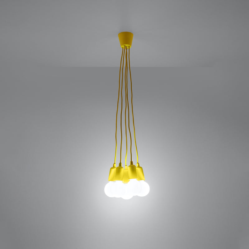 Sollux Lighting Diego 5L pendant lamp PVC E27