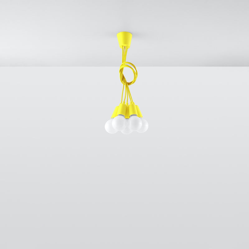 Sollux Lighting Diego 5L hanglamp PVC E27