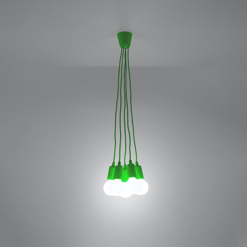 Sollux Lighting Diego 5L pendant lamp PVC E27