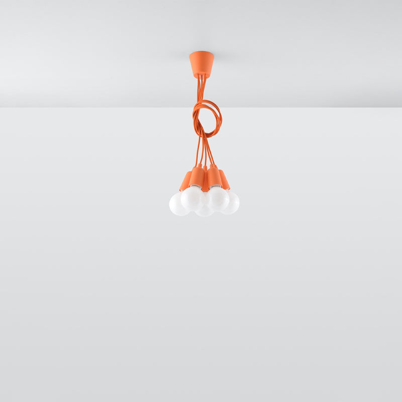 Sollux Lighting Diego 5L pendant lamp PVC E27