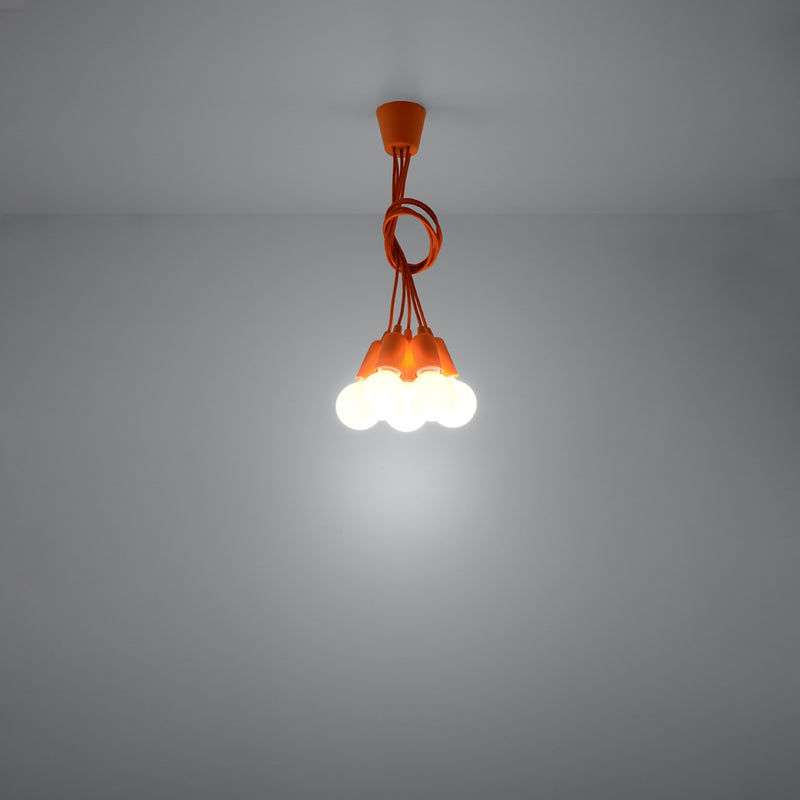 Sollux Lighting Diego 5L pendant lamp PVC E27