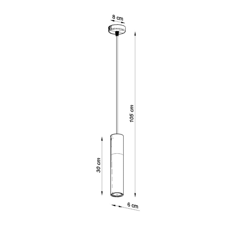 Sollux Lighting Pablo 1L spot suspendu de plafond acier GU10