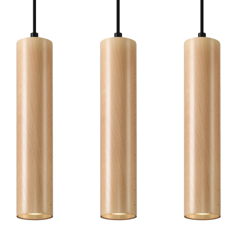 Sollux Lighting Lino 3L ceiling pendant spotlights wood GU10