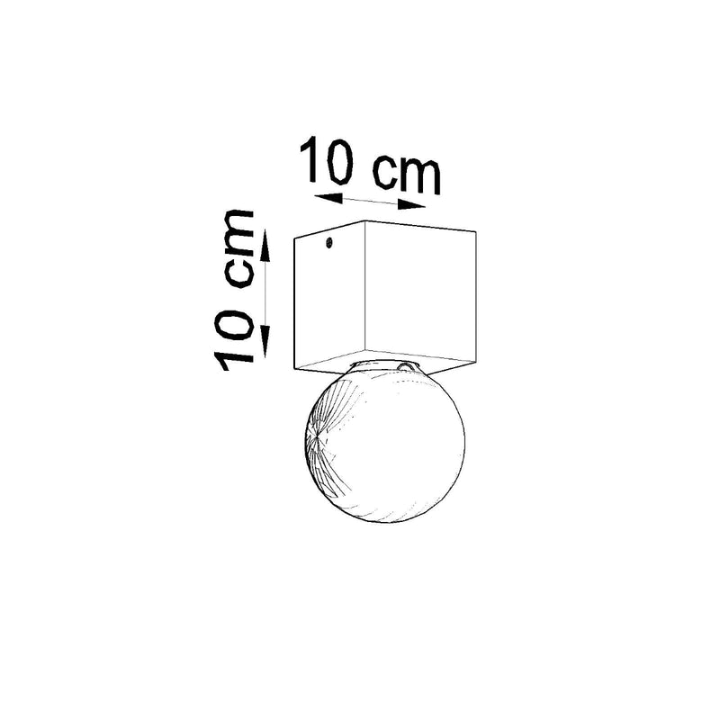 Sollux Lighting Ariz 1L Plafón madera E27