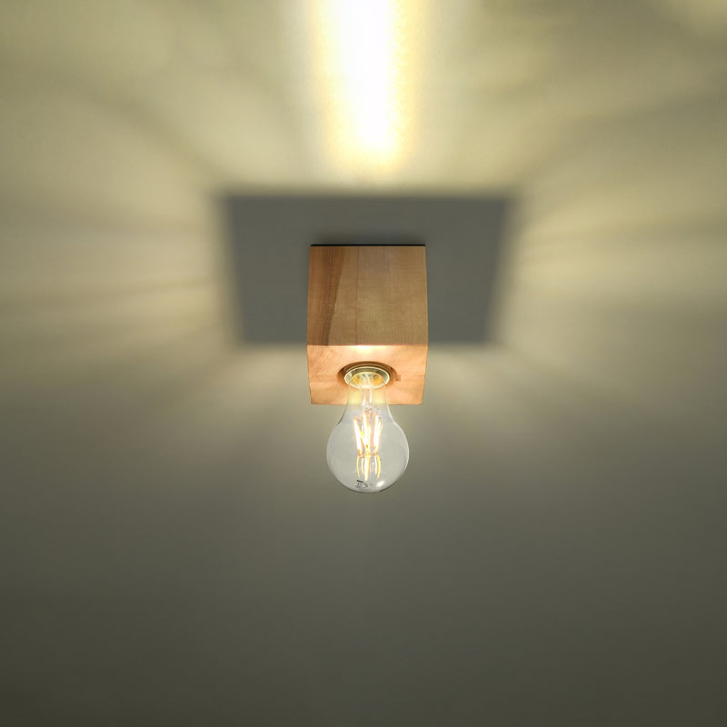 Sollux Lighting Ariz 1L Plafón madera E27