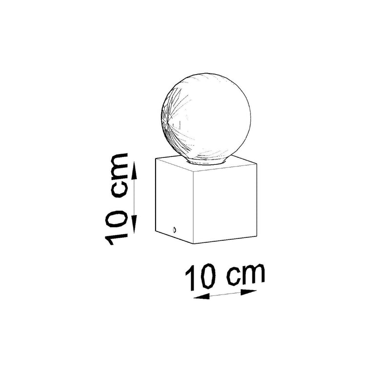 Sollux Lighting Ariz 1L pöytävalaisin puinen E27