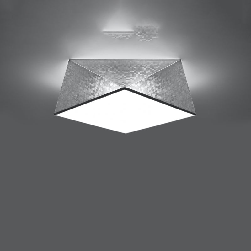 Sollux Lighting Hexa 1L flush mount ceiling lamp PVC E27, W 25-45cm