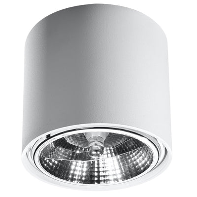 Sollux Lighting Tiube 1L ceiling spotlight aluminium GU10/ES111