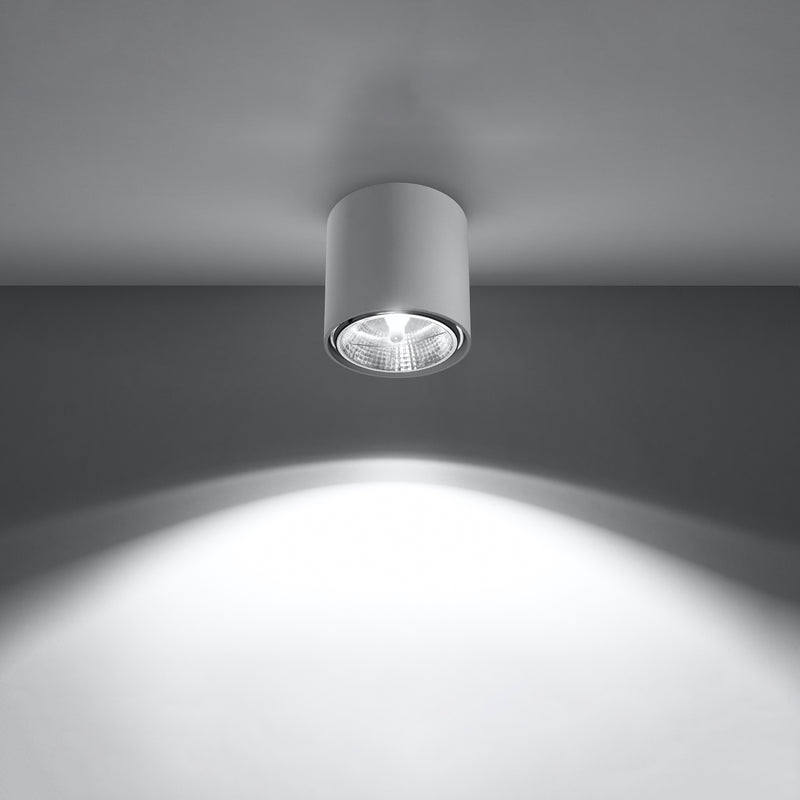 Sollux Lighting Tiube 1L faretto da soffitto in alluminio GU10/ES111