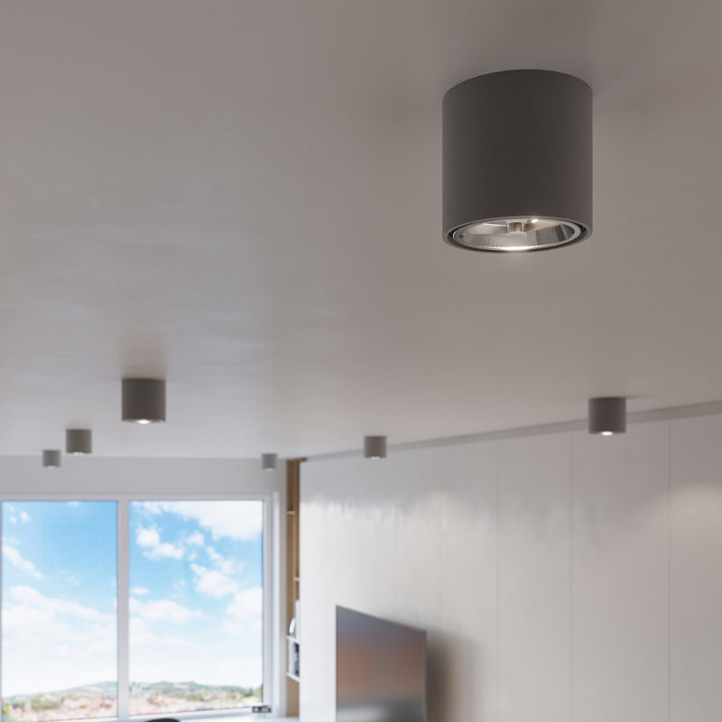 Sollux Lighting Tiube 1L faretto da soffitto in alluminio GU10/ES111