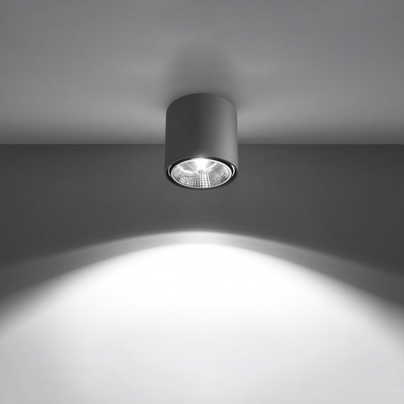 Sollux Lighting Tiube 1L faretto da soffitto in alluminio GU10/ES111