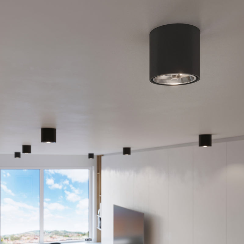 Sollux Lighting Tiube 1L faretto da soffitto in alluminio GU10/ES111