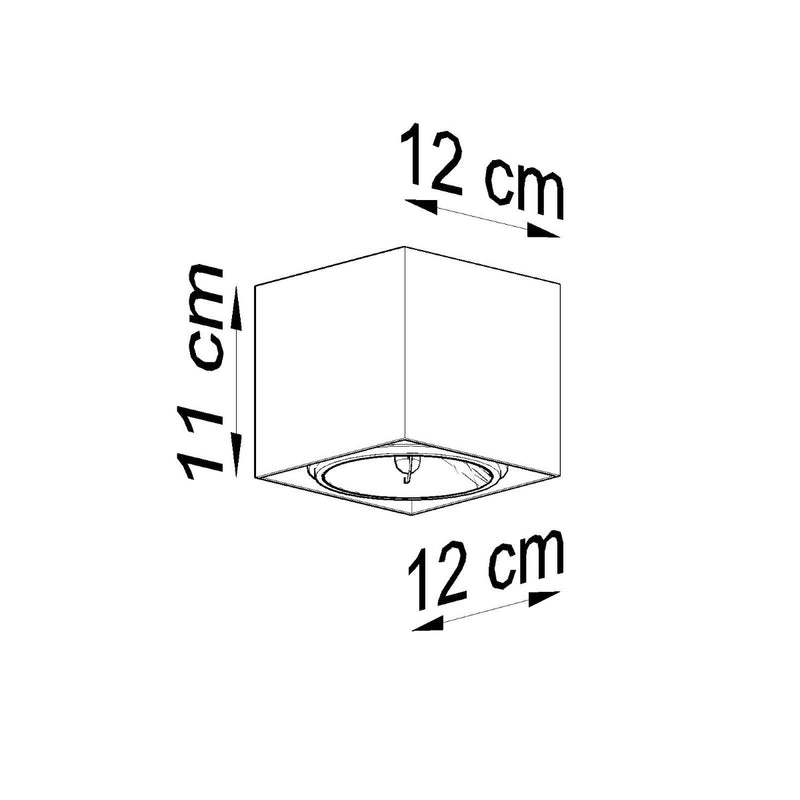 Sollux Lighting Blake 1L spot de plafond aluminium GU10/ES111