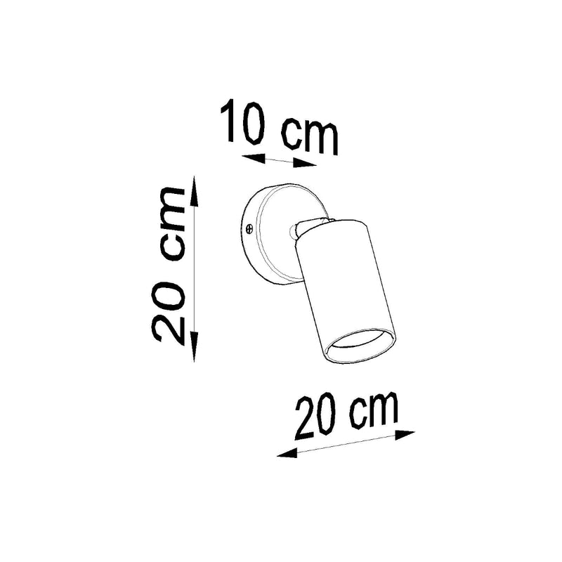 Sollux Lighting Berg 1L korostusseinävalaisin puinen GU10