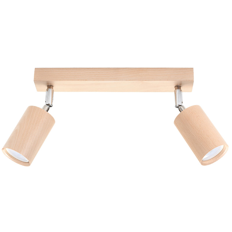 Sollux Lighting Berg 2L ceiling spotlights wood GU10