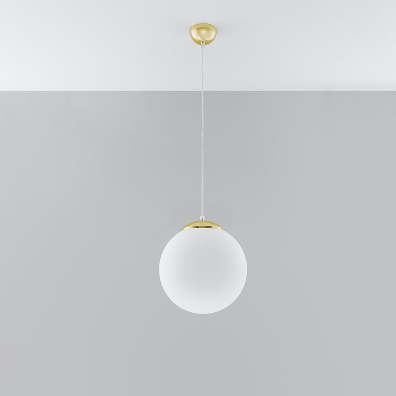 Sollux Lighting Ugo 1L pendant lamp glass E27, D 20-40cm