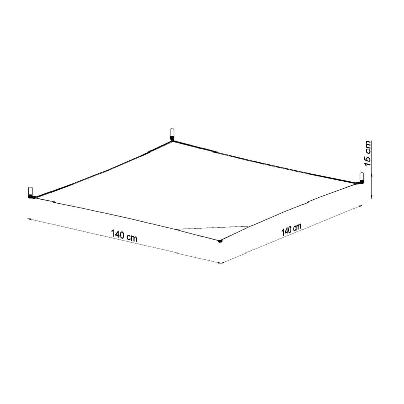 Sollux Lighting Luna 4L inbouwstof G13, B 105-140cm