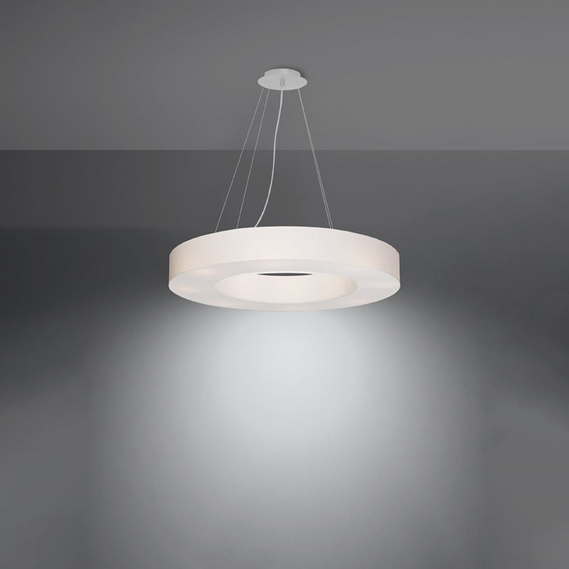 Sollux Lighting Lampada a sospensione Saturno 5L tessuto E27, D 50-70cm