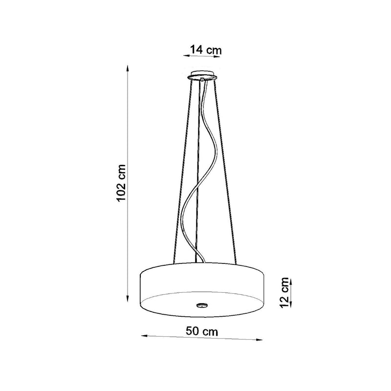 Sollux Lighting Skala 5L pendant lamp fabric E27