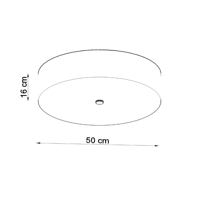 Sollux Lighting Skala 5L plafondinbouwlamp stof E27 B 16-20cm