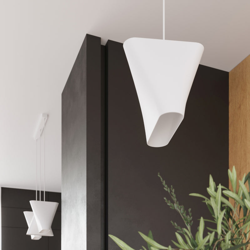 Sollux Lighting Blum 3L lineært ophængt loftlampe stof E27