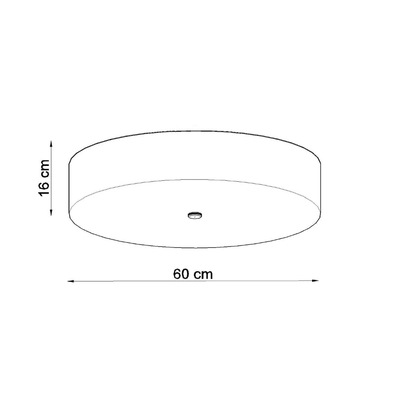 Sollux Lighting Skala 5L Unterputz-Deckenleuchte Stoff E27 B 16-20 cm