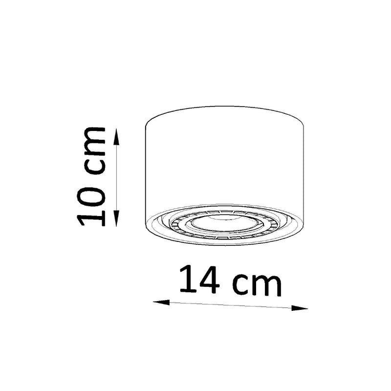 Sollux Lighting Basic 1L ceiling spotlight wood GU10