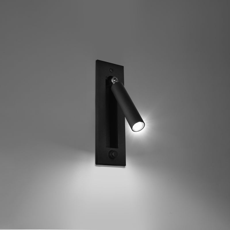 Sollux Lighting Enif 1L accent wall lamp steel G9