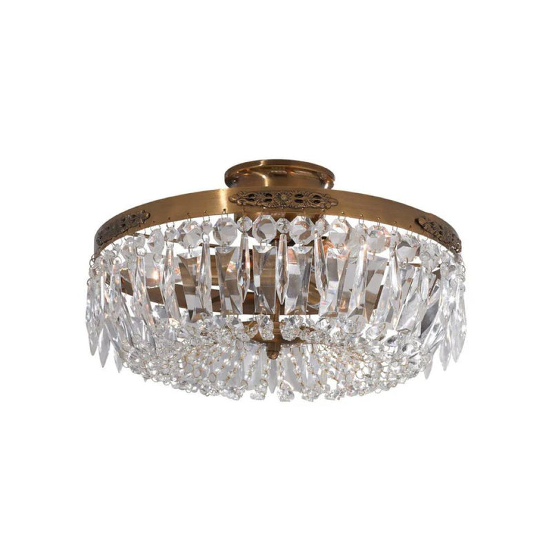 Markslöjd Stromsholm 3L ceiling lamp crystal, brass