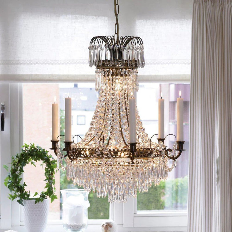 Markslojd Lacko 7L chandelier crystal D 54cm