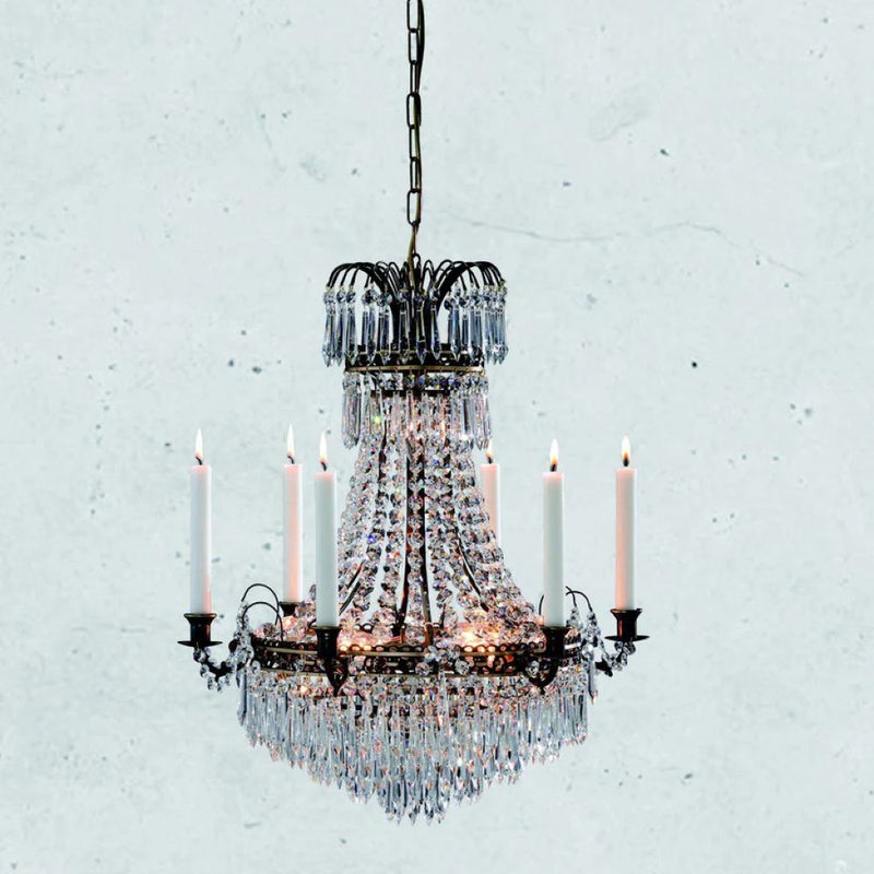 Markslojd Lacko 7L chandelier crystal D 54cm