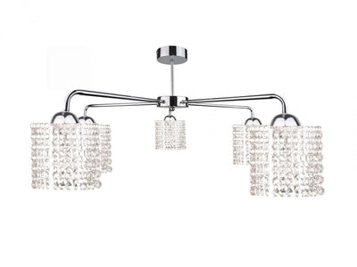 Keter Lighting Diament 5L chandelier E27 H 33.0cm