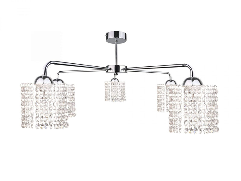 Keter Lighting Diament 5L chandelier E27 H 33.0cm