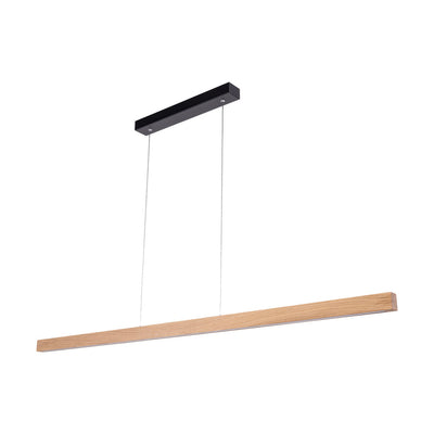 Smal Pendant Lamp 1xLED 24V, 1600lm, 19W, 2700-6500K Black/Oiled Oak/Black Profile,CCT Touch Dimmer