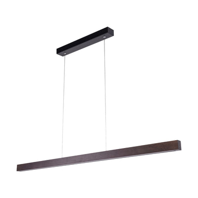 Smal Pendant Lamp 1xLED 24V, 1400lm, 17W, 2700-6500K Black/Oak/Black Profile, Touch Dimmer