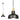 IBOR pendant lamp 1L, black, E27