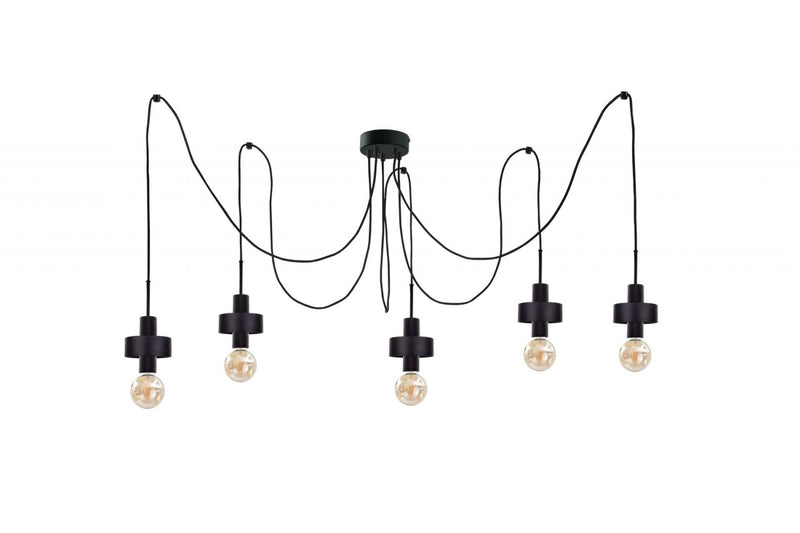 Keter Lighting Unica  5L pendant lamp E27 H 180.0cm