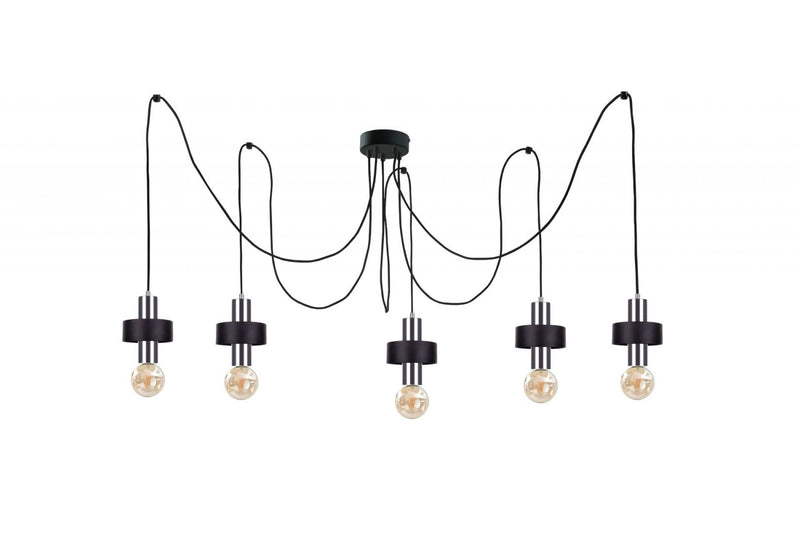 Keter Lighting Unica  5L pendant lamp E27 H 180.0cm