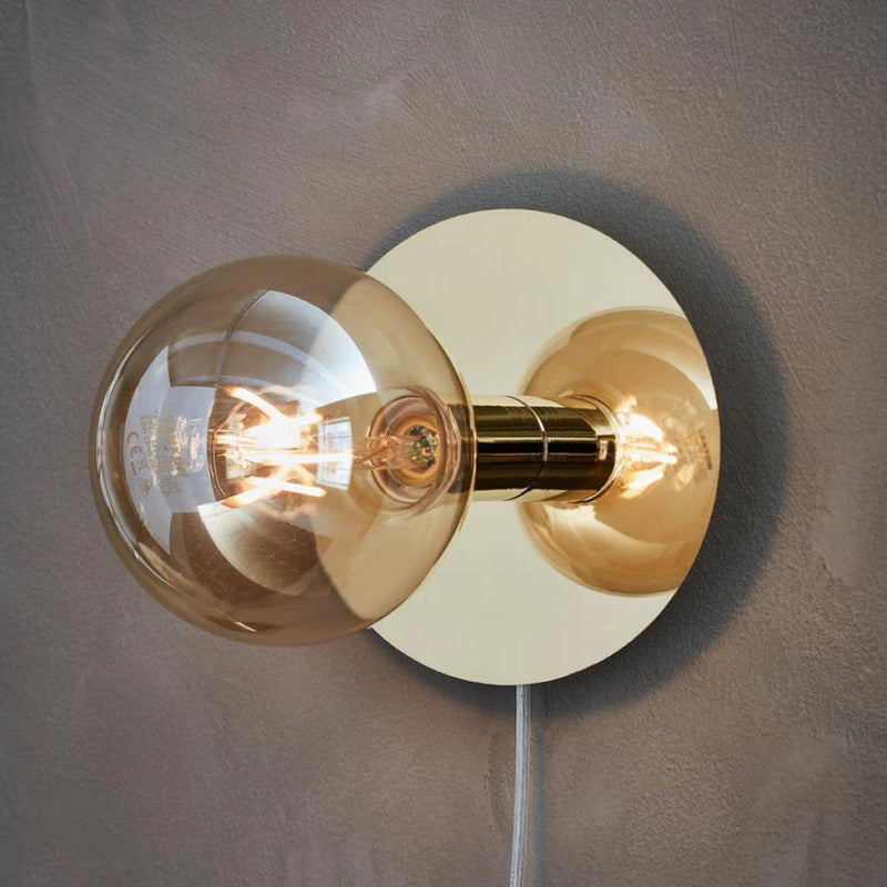 Markslojd Disc 1L wall sconce lamp brass