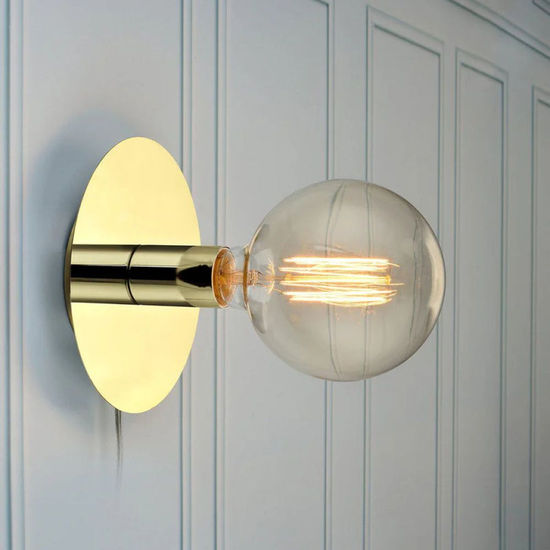 Markslojd Disc 1L wall sconce lamp brass