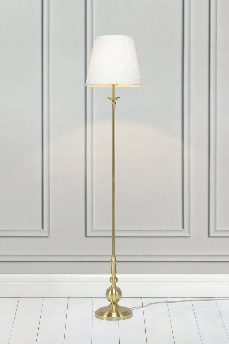 Markslöjd Imperia 1L floor lamp brass