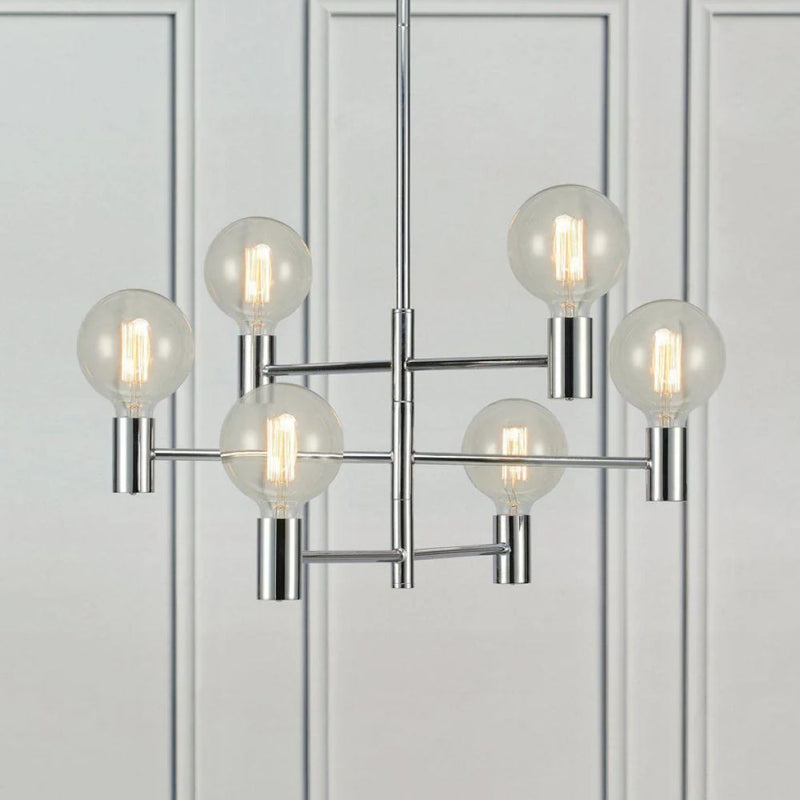 Markslojd Capital 6l chandelier black, E27