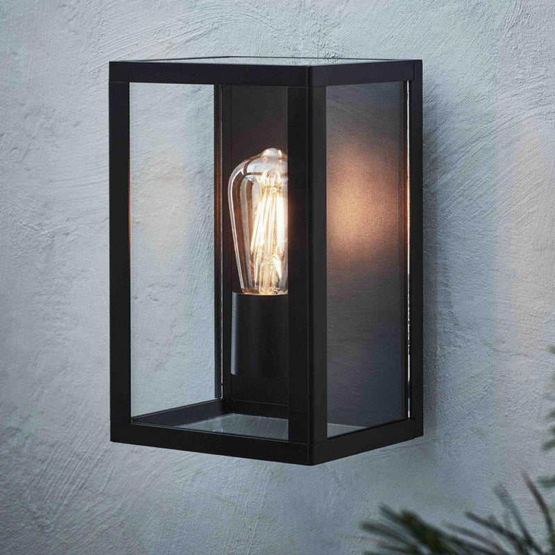 Markslojd Pelham L1 outdoor wall lamp, black