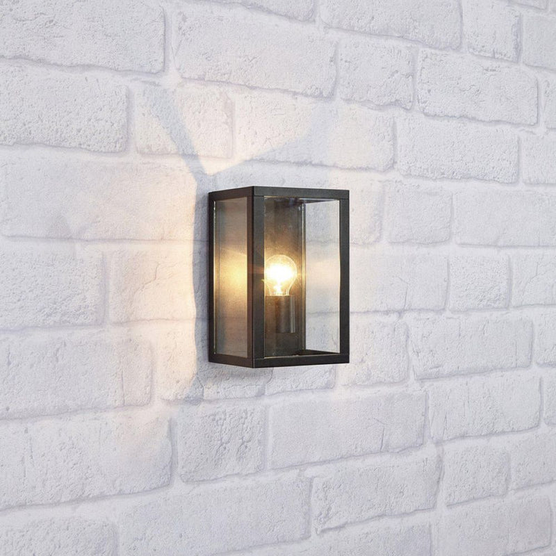 Markslojd Pelham L1 outdoor wall lamp, black