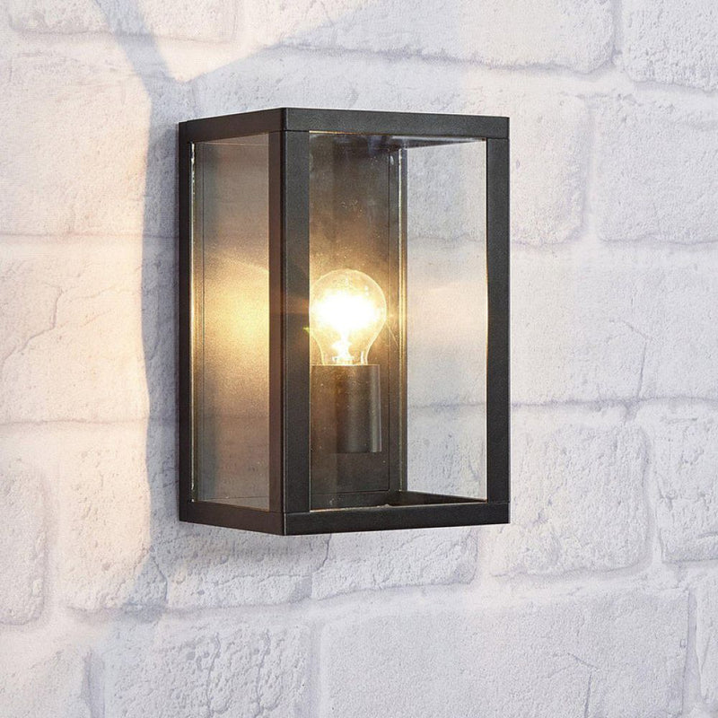 Markslojd Pelham L1 outdoor wall lamp, black