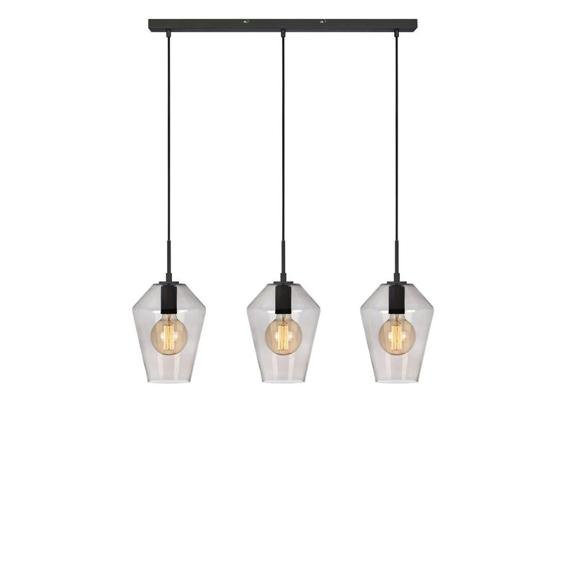 Markslojd Retro 3L linear suspension lamp black