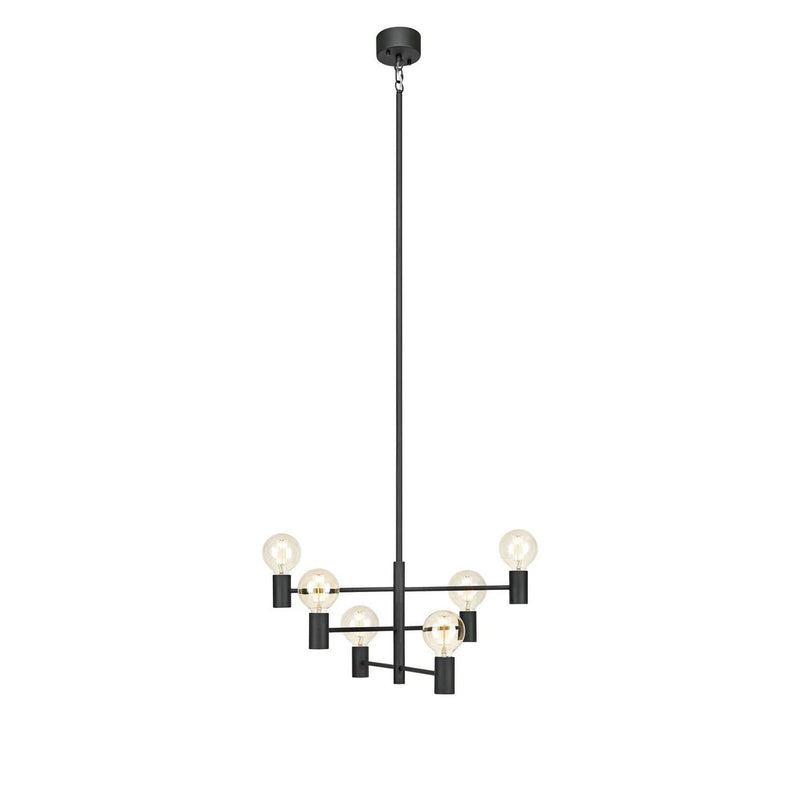 Markslöjd Capital 6l chandelier black, E27