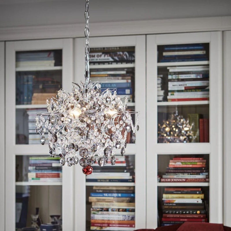 Markslojd Hidden Gem 3L chandelier, chrome