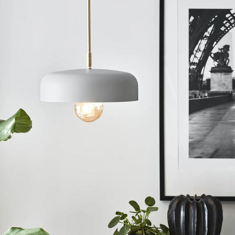 Markslojd Caen 1L pendant lamp, grey, E27